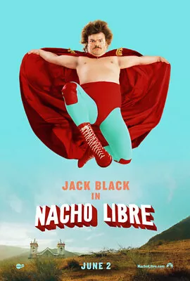 Nacho Libre (2006) Movie Poster Advance Ver. B Original DS Unused NM Rolled • $14.99