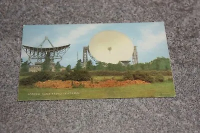 £2 • Buy Jodrell Bank Radio Telescope - Salmon Camera Colour Postcard