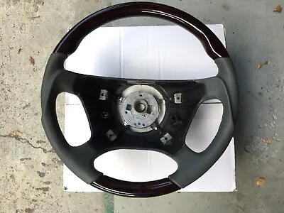1992-98 For Mercedes W140 S320 S420 S500 S600 Steering Wheel Walnut Gray Leather • $429