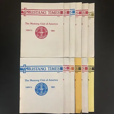 Vintage Mustang Times Magazine 1991 Full Year 12 Issues Original Cover Protector • $49.99