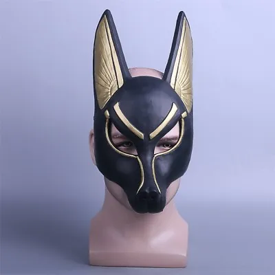 £13.20 • Buy Egyptian Anubis Mask Halloween Cosplay PVC Wolf Masquerade Mask Party Props New