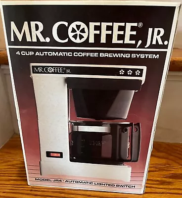 Vintage Mr. Coffee JR. JR-4 4 Cup Automatic Drip Coffee Machine - New Sealed • $55