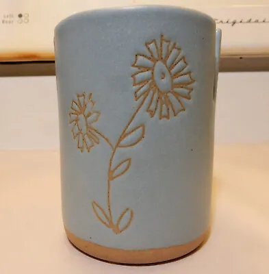 Martz Studio Pottery Ashtray Notched Cup/Vase Flowers MCM Eames Era Signed • $100
