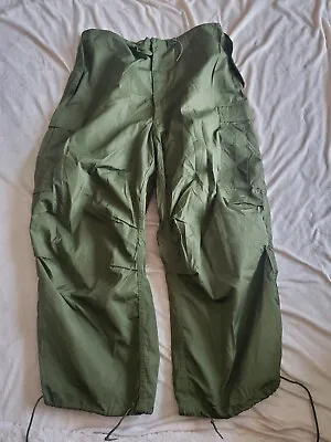 $21.99 • Buy Military Pants Olive Green Uniform Rainsuit Trousers Unknown Size (m7)