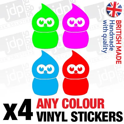 4x Small Zingy Edf Energy Advert Vinyl Car Stickers - Any Colour - Jdm Euro • £4.15