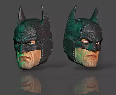 Batman Gotham Gaslight Ver C 1:12 Scale Custom Unpainted Head 6  Action Figure • $9.90