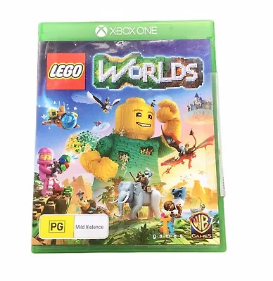 LEGO Worlds XBOX ONE 2017 WARNER BROS GAMES GOOD CONDITION • $14.90