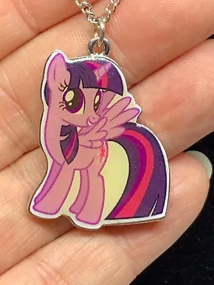  My Little Pony Necklace Twilight Sparkle Lavender Unicorn Bronies Ponies Horse • $10.99