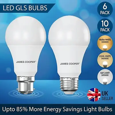 LED GLS Light Bulbs 7W 12W 15W Globe Warm Cool Day Light Bayonet B22 Screw E27 • £0.99