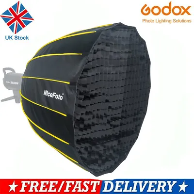 NiceFoto 90cm Parabolic Umbrella Gird Softbox F Aputure 120D 120D II N3A8 C300d • £67