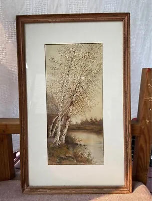 Vintage Watercolor Framed Landscape Painting • $60