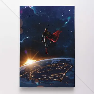 $54.95 • Buy Superman Poster Canvas DC Comic Book Cover Justice League Art Print #245