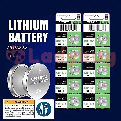 10 X CR1632 LITHIUM CELL Button BATTERY BATTERIES • $5.95