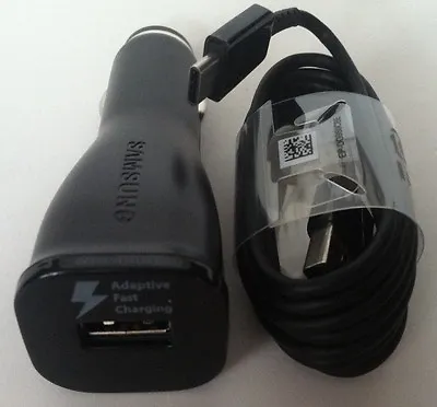 Samsung Black Fast Car Charger + USB Type C Cable For Galaxy S8 Nexus 5/6 LG G5 • $11.99