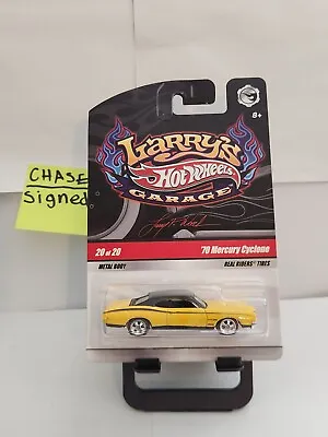 Hot Wheels Larry's Garage '70 Mercury Cyclone Real Riders Chase Signed L96 • $18.89