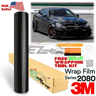 Genuine 3M 2080 Series G12 Gloss Black Vinyl Wrap Vehicle Film Decal Bubble Free • $20.95