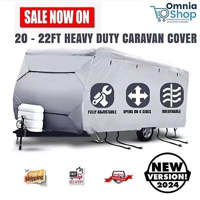 20-22ft Caravan Cover Campervan 4 Layer Heavy Duty UV Carry Bag Waterproof New • $159.97