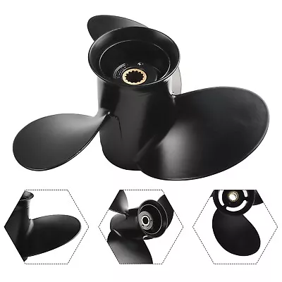 Boat Propeller 9 1/4x9 For 9.9-20HP Engine 9.9HP/15HP/18HP Black • $79.85