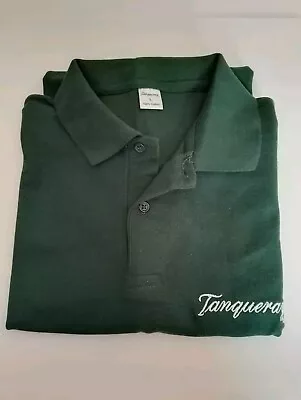 Tanqueray Gin Polo T-shirt Dark Green Ladies Size Large Embroidered Bar Staff • £9.95