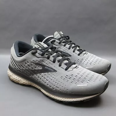 Brooks Ghost 13 Mens Running Shoes 12.5 EE Gray Low Top Athletic Sneakers • $52.99