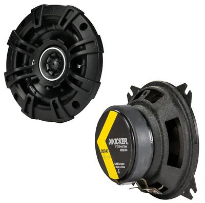 Kicker 43DSC404 DS Series 4-Inch 50W 4 Ohm Coaxial Car Audio Speakers DSC4 • $59.99