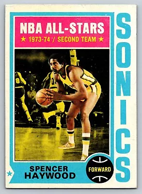 1974 Topps #70 Spencer Haywood Vintage Basketball Card • $6