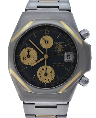 Rare Men's Vintage Tag Heuer Titanium Automatic Chronograph Watch Ref: 125.206! • $2499.95