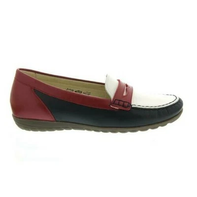 £92.75 • Buy Waldläufer Hesima, Moccasin, Memphis (Smooth), Notte White Red, Width H 3295