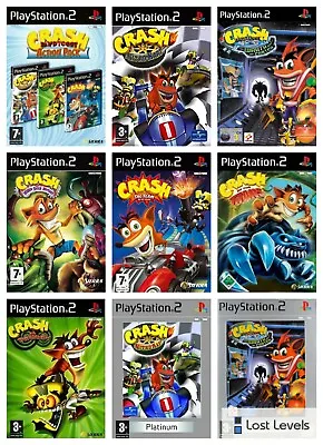 Ps2 - Crash Bandicoot - Same Day Dispatched - Buy 1 Or Build Up • £12.97