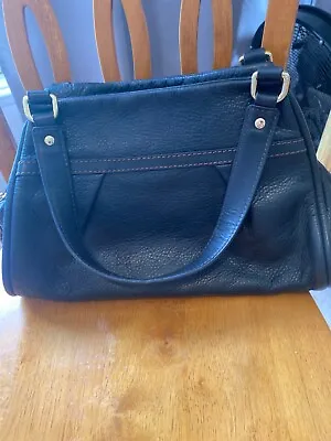 Ugg Australia | Purse Handbag Black Leather Triple Pocket Satchel • $125