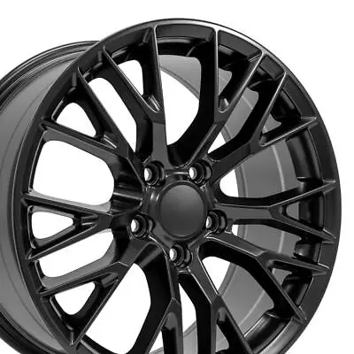 5734 Satin Black Front 18x8.5 Wheel Fits C4/C5/C6 Corvette Camaro C7 Z06 Style • $332.81
