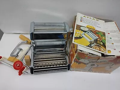 Marcato ATLAS Deluxe Pasta Machine Mod. 150 And Pasta Bike In Box W/ Manual • $35.98