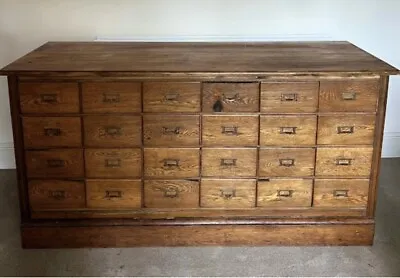 £1200 • Buy 1930s Oak Haberdashery Cabinet / Apothecary Drawers / Old Shop Unit
