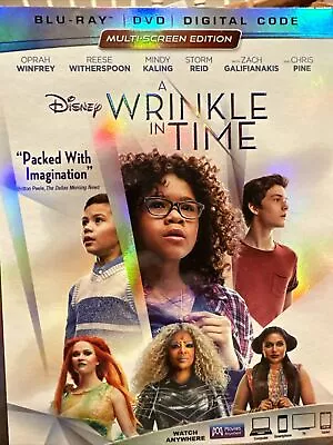 A Wrinkle In Time (Blu-Ray/DVD/Digital 2018) Disney SEALED! SEE PICS! • $6.95