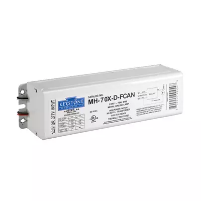 Keystone MH-70X-D-FCAN 70W HID Metal Halide Ballast • $39.99