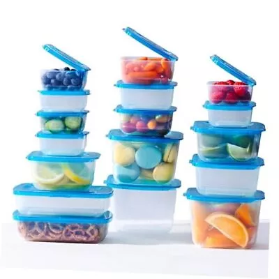 Premium Attached Storage Containers | Permanently Attached Plastic Lid Never  • $71.98