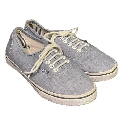 Vans Shoes Unisex Sneakers Light Blue Low Top Size Mens 4 Woman’s 5.5 Model TC6D • $15.44