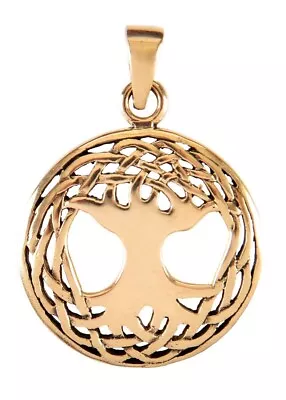 Bronze Pendant Yggdrasil. Viking Norse Amulet Lucky Charm Reenactment Costume • $19.91