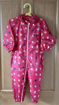 Regatta Kids Peppa Pig Waterproof Puddle Suit / Body Suit 18-24 Months Excellent • £5