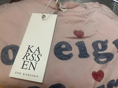 BNWT 100% Auth Zoe Karssen Ladies Oversized FOREIGN AFFAIRS T-shirt. S • £29