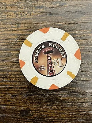 Jerrys Nugget Las Vegas $1 Casino Chip (small Inlay) • £9.99