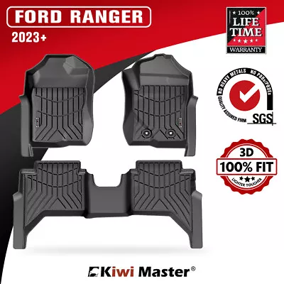 KIWI MASTER 3D TPE Car Floor Mat For Ford Ranger 2023+ Next Gen • $159.95