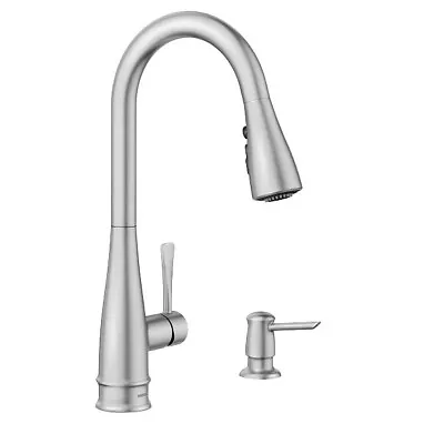 Moen Birchfield 87205SRS Spot Resist Stainless Pulldown Kitchen Faucet • $99.99