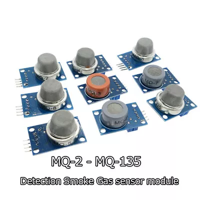 MQ-2 MQ-3 MQ-4 MQ-5 MQ-6 Smoke Sensor Module    • $3.98