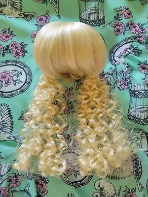 Authentic BJD DollHeart 8 - 9  Blonde Pigtail Wig • $8.99