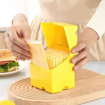 Plastic Slice Cheese Storage Containers With Lids Keeps Cheese Fresh For Fridge • $11.20