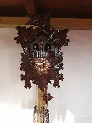 Black Forest Musical Cuckoo Clock With Dancers... With FREE POSTAGE • £195