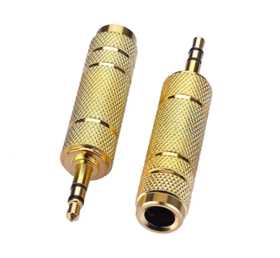 £2.99 • Buy 3.5mm To 6.35mm Headphones Adapter Small To Big Aux Jack Microphone 3.5 To 6.35