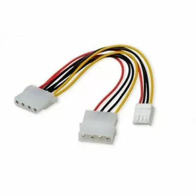 Kentek 8 Inch Molex 5.25 To 3.5 Floppy & Molex 5.25 Power Supply Cable LP4 4 Pin • $6.99