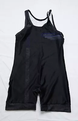 Rudis Men's Double Strapped Wrestling Singlet Black Sizes: S-XL • $42.49